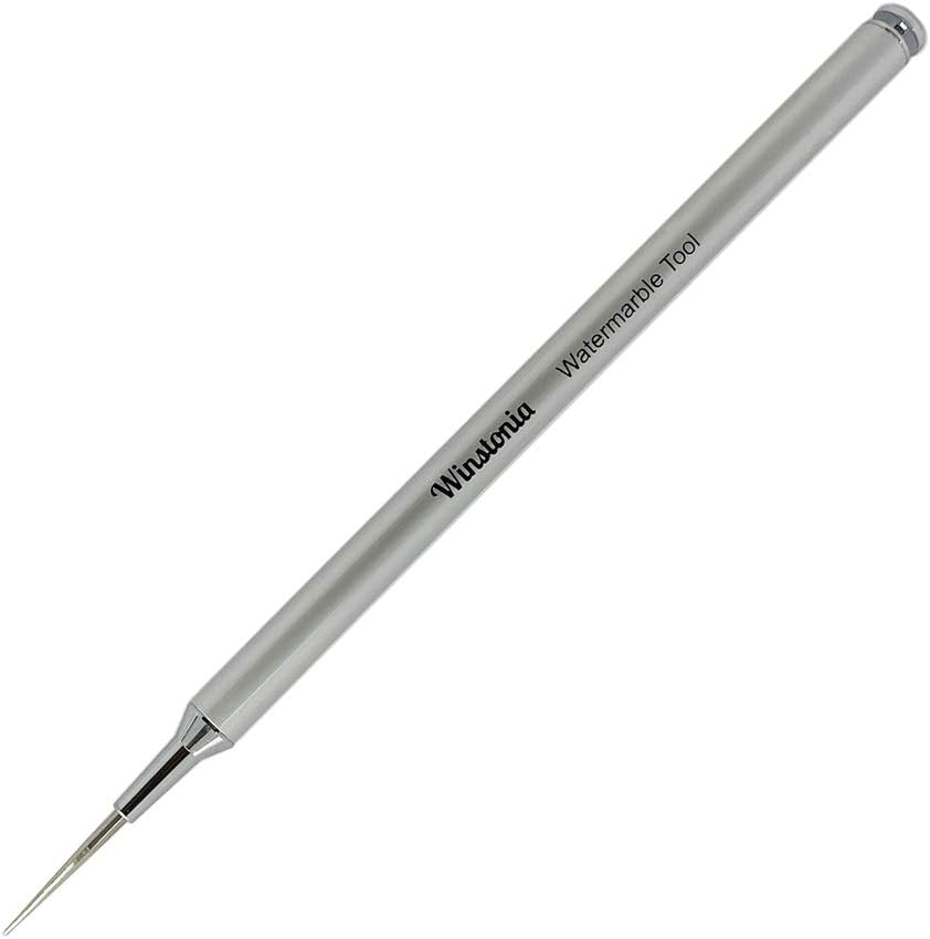 Nail Art Water Marble Tool for Watermarbling Pattern Manicure – Pointy Stainless Steel Picker Pen