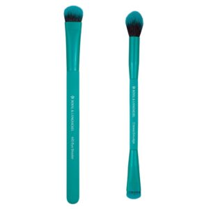 EZGlam Duo Smoky Eye Makeup Brush Kit – Dual-Ended Eye Brushes for Blending & Defining, Vegan & Cruelty-Free
