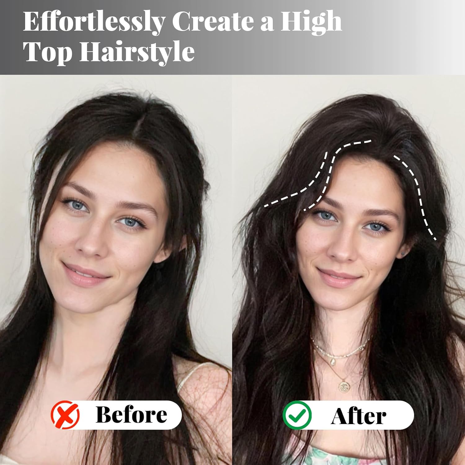 4PCS Volumizing Hair Clips, Hair Volume Clip for Fluffy Bangs, Root Clips for Curly Hair Volume Easy High Crown Volumizer Tool for a Natural Puffy Lazy and Seamless Hairstyle Without Damaging Hair - Image 2
