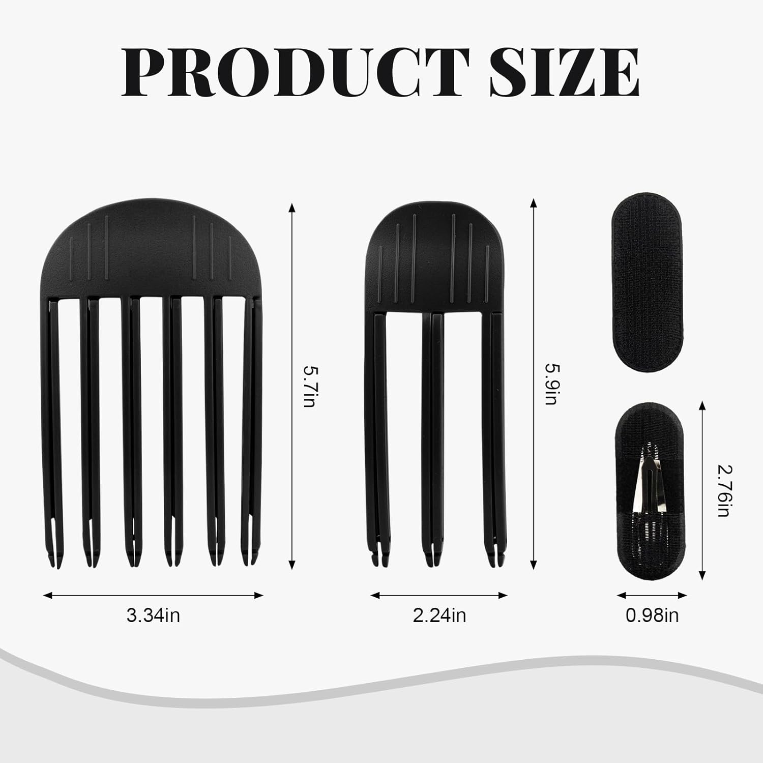 4PCS Volumizing Hair Clips, Hair Volume Clip for Fluffy Bangs, Root Clips for Curly Hair Volume Easy High Crown Volumizer Tool for a Natural Puffy Lazy and Seamless Hairstyle Without Damaging Hair - Image 3