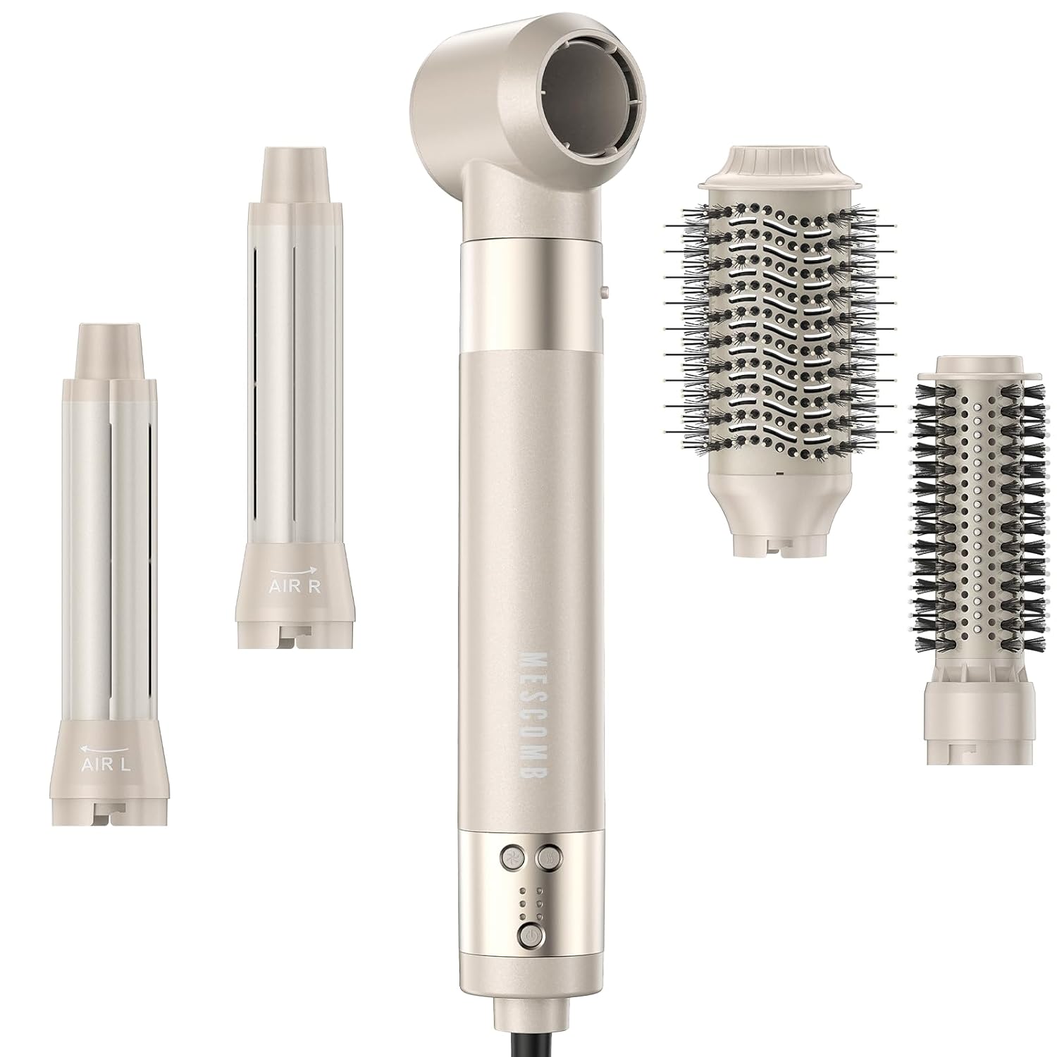 5-in-1 Hot Air Styler – 110,000 RPM Brush Blow Dryer with Auto Wrap Curlers, Fast Drying, Frizz-Free, No Heat Damage – Curl, Straighten, & Add Volume for Salon-Quality Hair