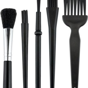 5 PCS Mini Keyboard Cleaning Brushes Kit, PP Handle Nylon Anti Static Electronic Dust Cleaning Brush for Computer Keyboard Motherboard Camera Small Space