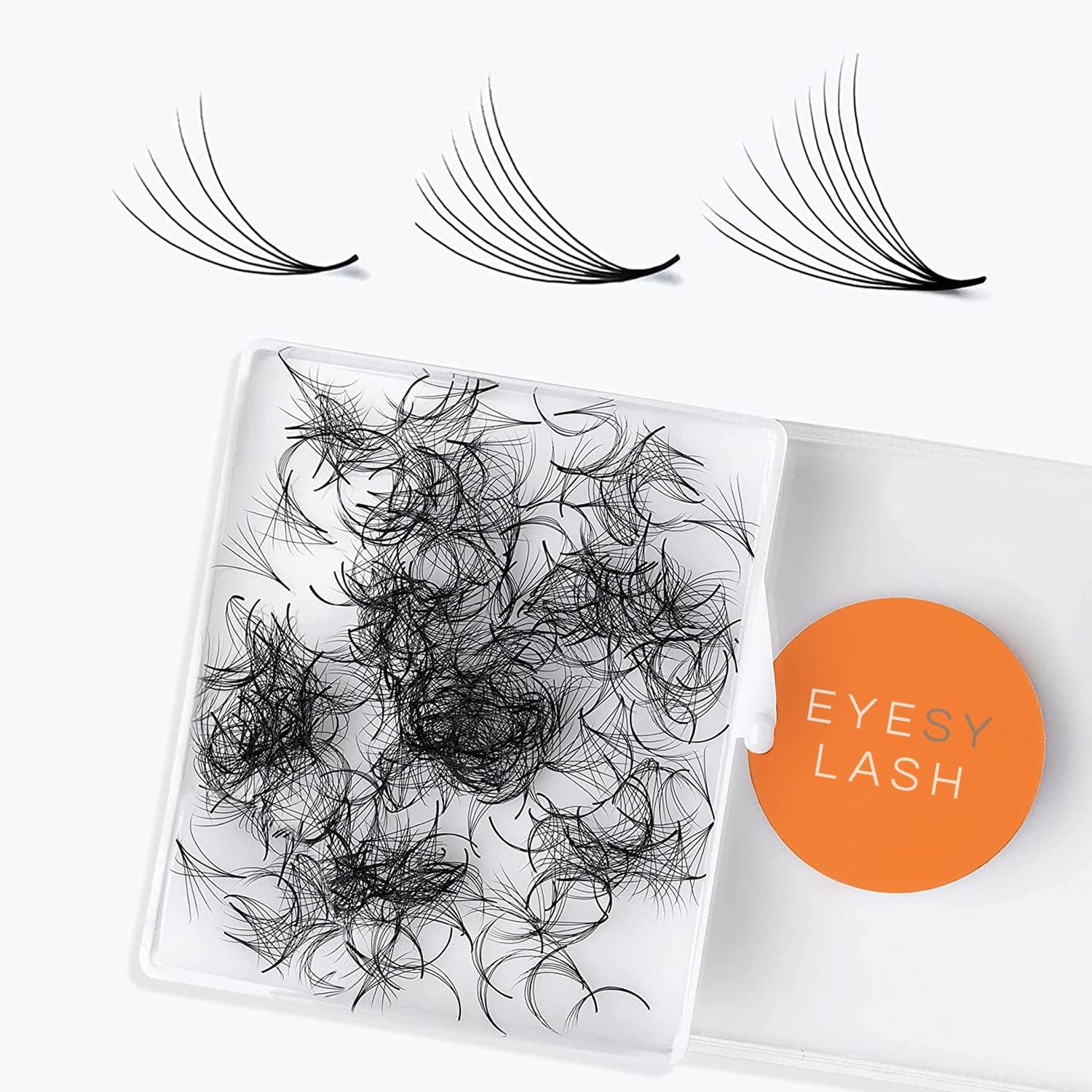 500 Promade Fans - 5D 0.07 Size 13mm Curl CC - Volume Premade Lash Fans for Eyelash Extensions Middle Stem Handmade Loose Pre Made Eyelash Fluffy Soft Pointy Base
