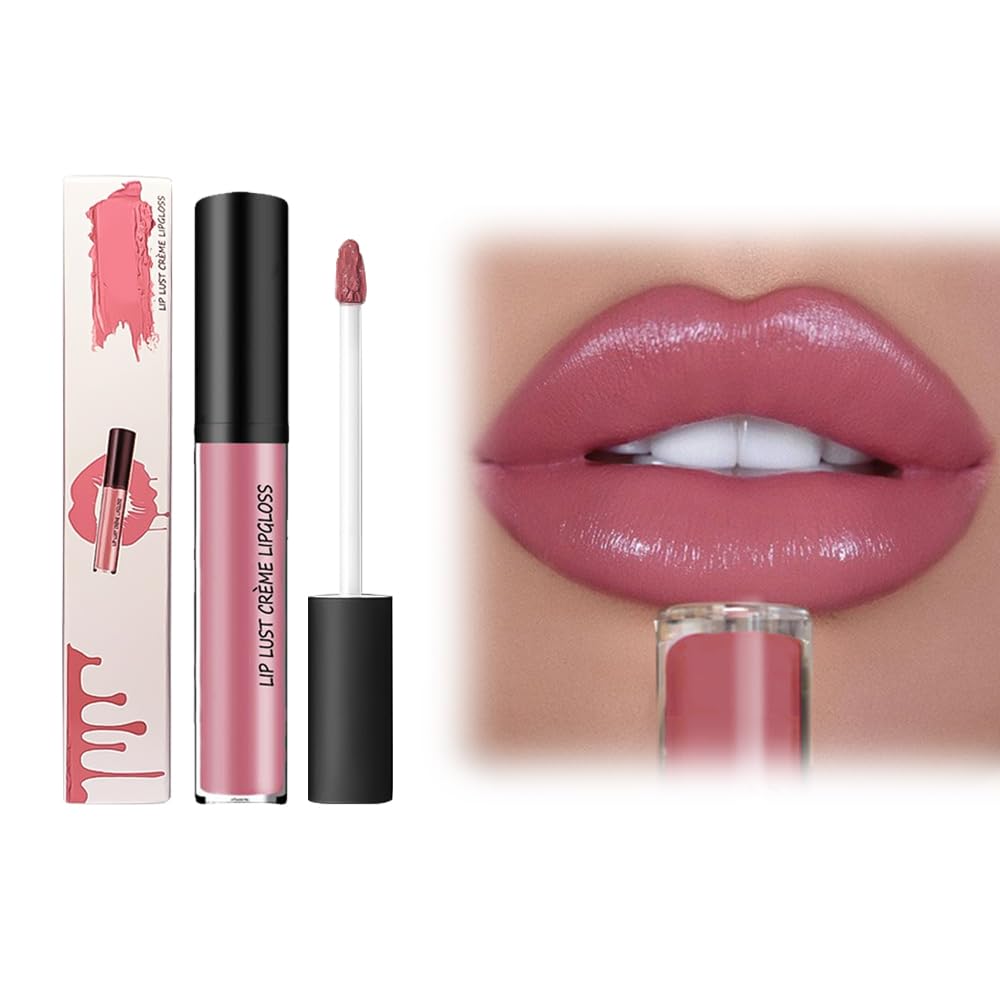 12 Colors Cream Texture Lipstick 2025 New Non-Stick Lip Gloss, Long Lasting Lipstick Lipgloss Velvet Lip Makeup, Hydrating Lip Tint Natural Non-Fading Liquid Lip Stick for Women (#05, 2fl oz/6ml) - Image 9