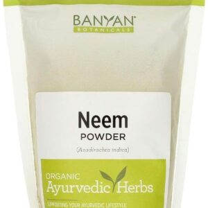 Banyan Botanicals Neem Powder - Organic Azadirachta Indica - Purifying Ayurvedic Herb for Healthy Skin & Blood* – 1/2 lb. – Fair for Life Sustainably Sourced Non-GMO Vegan