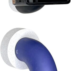 Wall Mounted Hair Dryer Holder, Magnetic Blow Dryer Mount Organizer for Dyson Supersonic R, Multiple Color Options, Salon-Tested (White, Dryer Holder + 2 Attachment Holders)