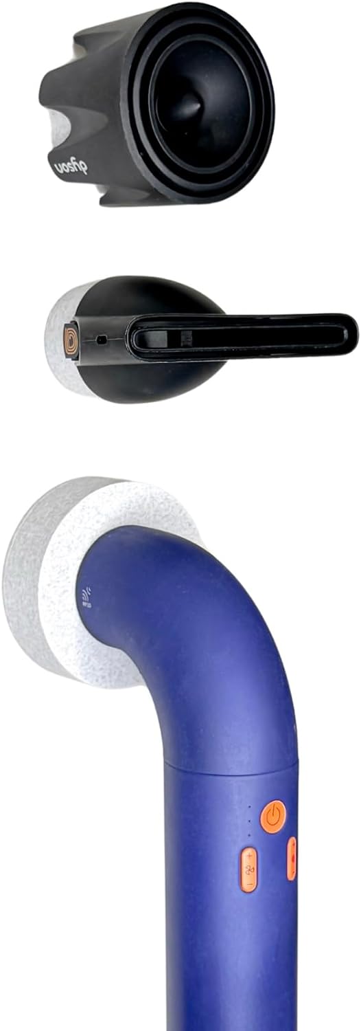 Wall Mounted Hair Dryer Holder, Magnetic Blow Dryer Mount Organizer for Dyson Supersonic R, Multiple Color Options, Salon-Tested (White, Dryer Holder + 2 Attachment Holders)