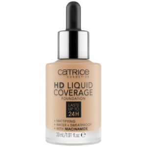 Catrice | HD Liquid Coverage Foundation | High & Natural Coverage | Vegan & Cruelty Free (032 | Nude Beige)