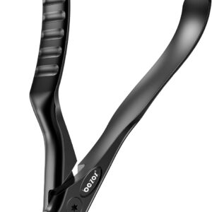 BEZOX Toenail Clippers for Seniors – Upgraded Long Handled Curved Head Toe Nail Clippers for Thick Nails for Elderly - Black