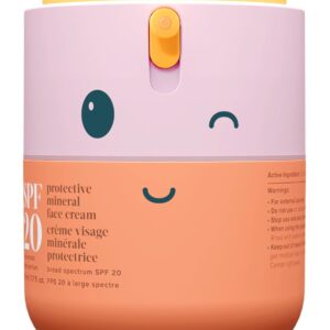 Evereden Kids Face Cream, 1.7 oz. | Fragrance-Free and Kids Face Lotion with SPF 20 | Clean and Non-Toxic Face Moisturizer | Multi-Vitamin Skin Care | FSA Eligible