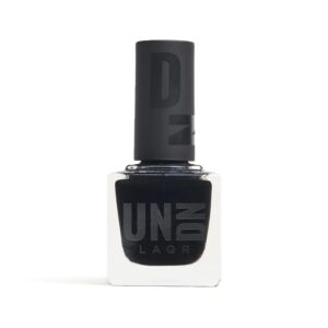UN/DN Vegan Nail Polish - Depressionist - Black Nail Polish - Fingernail Polish for Women and Men - Long Lasting, Cruelty Free - 0.5 oz