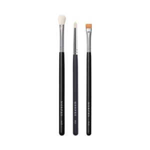 Morphe Definition Eye Makeup Brush Trio - Eyeshadow Brush Set for Blending, Precision and Definition - Includes M431, M432, M433 - For Cream or Powder Eyeshadow and Eyeliner (3 Count)