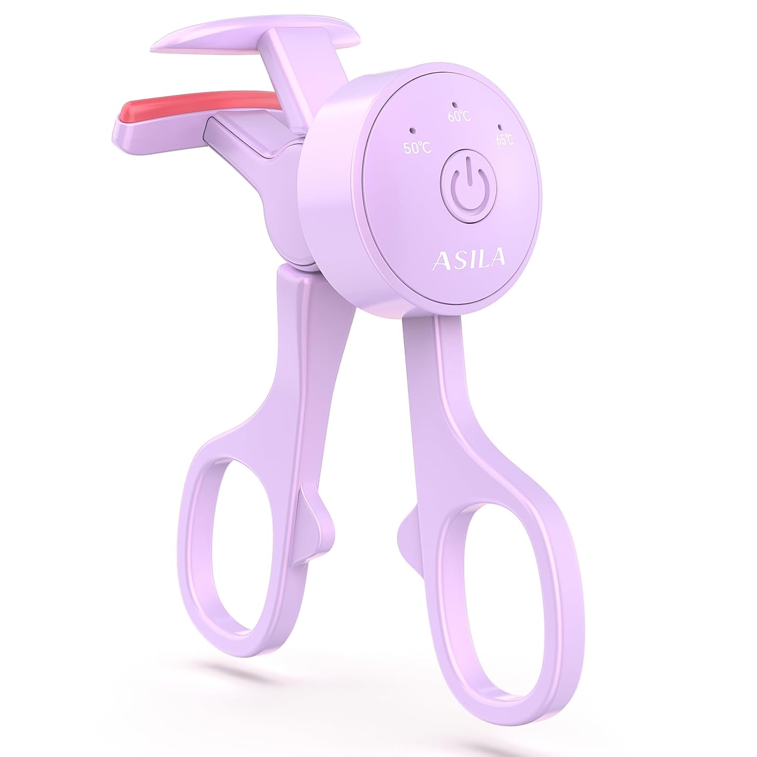 Heated Eyelash Curlers with 3 Heating Modes, C-Shaped Natural Curling, 24 Hours Long Lasting, Rechargeable Electric Eyelash Curler with Type-C, Anti-Burn Mini Lash Curler, Gift for Women Girls, Purple