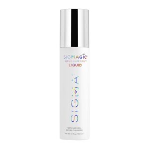 Sigma Beauty Sigmagic Brushampoo Liquid - Professional Grade Cleaner Solution for Makeup Brushes & Sponges to Remove Makeup Residue (5.1 FL Oz)