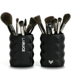 Laruce Makeup Brushes 14Pcs Makeup Brush Set Premium Synthetic Brushes for Foundation, Blending, Blush, Eyeliner, Shadow, Brow, Concealer, and Kabuki Brush with Travel Cup