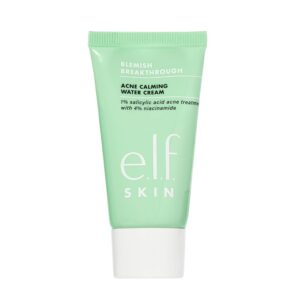 e.l.f. SKIN Blemish Breakthrough Calming Water Cream Mini, Lightweight Blemish-Fighting Face Moisturizer, Prevents New Blemishes & Calms Skin