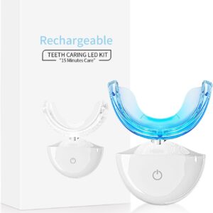 Teeth Whitening Light | Effective Stain Remover | 7 Day Whitening Built-in 15 Minute Timer Restore Your White Smile Mint Purely White Teeth Whitening Tray(Gel Not Included)