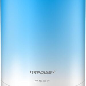 URPOWER 300ml Aromatherapy Essential Oil Diffuser Ultrasonic Air Humidifier AUTO Shut Off Scent Diffuser Night Light 7 Color Changing LED Lights and 4 Timer Settings for Bedroom Office Home