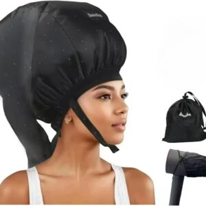 Adjustable Hair Drying Hoods, Diffuser Cap for Curly Hair, Drawstring Hair Dryer Bonnet, Double Tube Hair Dryer Cap, Attachment for Curly Hair, Bonnet Hair Dryers for Women