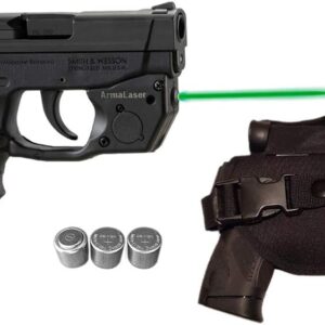 Laser Kit for S&W Smith-Wesson® M&P Bodyguard 380 w/Tactical Holster Touch-Activated ArmaLaser TR24GS / TR24G / TR24-G Green Laser Sight, Guns & 2 Extra Batteries [Does NOT fit 2.0]