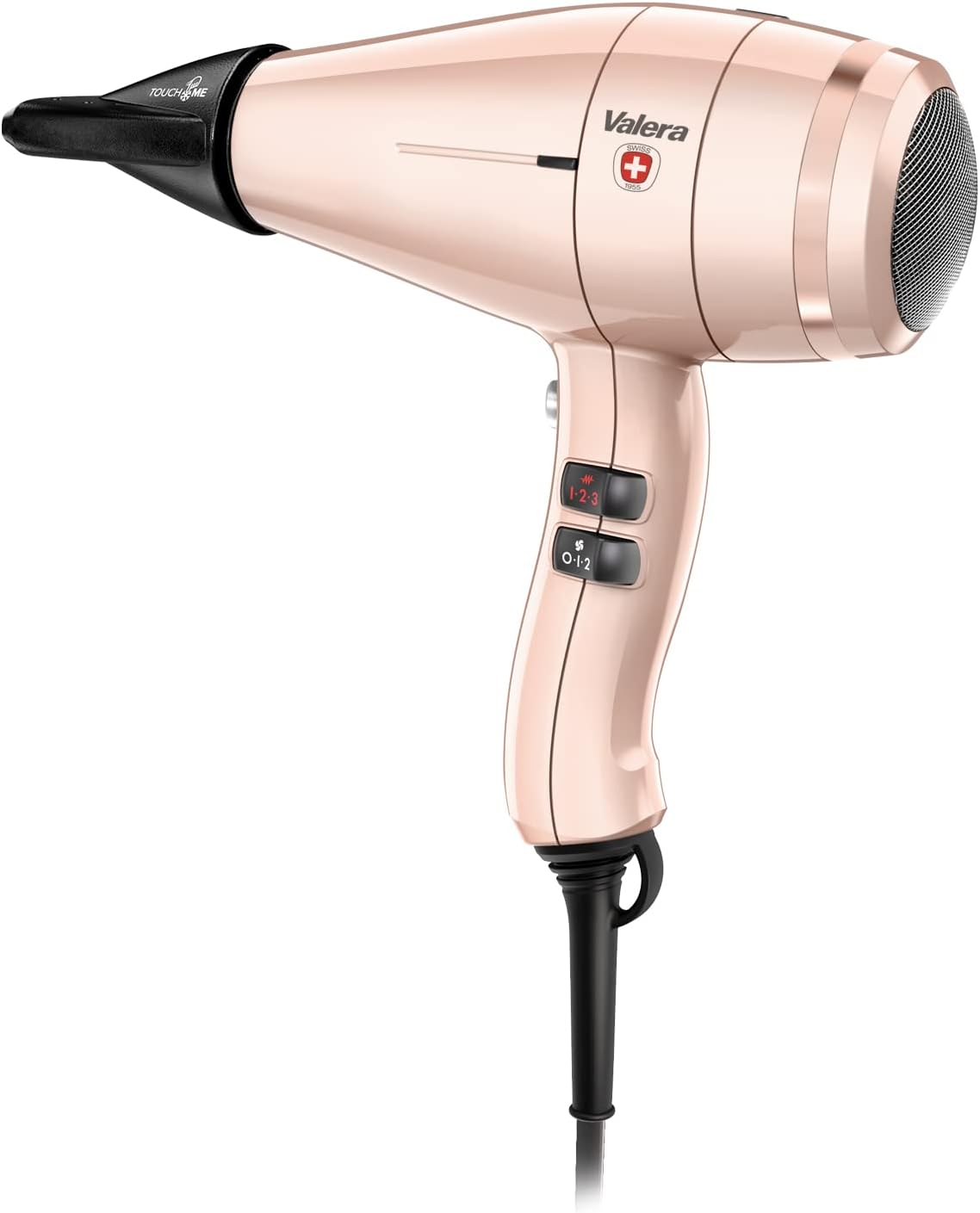 Valera 3000 Professional ion hairdryer, Powerful and Lightweight, Soft Touch Finish, Color Rose Gold
