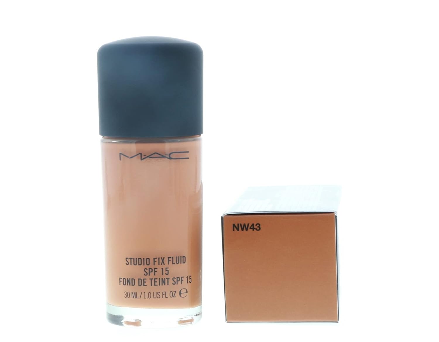 M.A.C. Studio Fix Fluid Foundation SPF 15 Boxed, NW43, 1 Count (A10) - Image 3