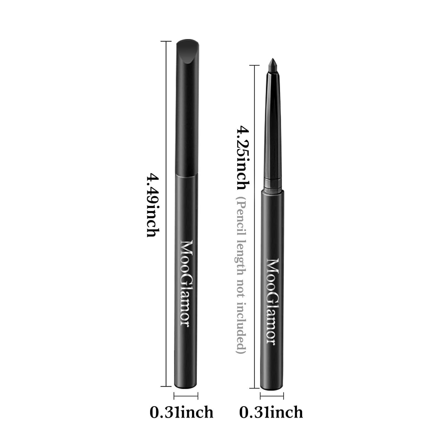 12 Pcs Black Eyeliner Pencil Gel Eyeliner Pen with Retractable and Waterproof Eye Liner for Bold and Defined Eye Liner(Black) - Image 7