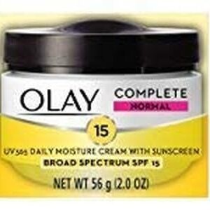 Olay Face Moisturizer Complete All Day UV Moisture Cream with Sunscreen SPF 15, Normal Skin, 2 Fl Oz (Pack of 3)
