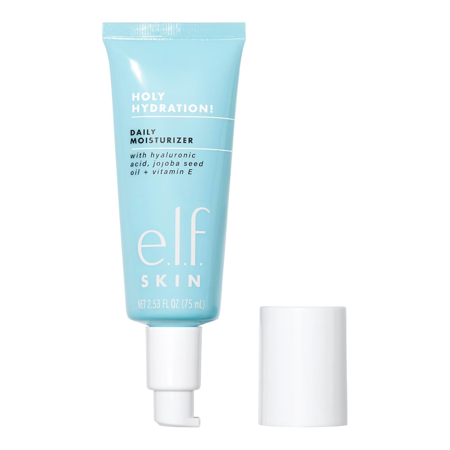 e.l.f. SKIN Holy Hydration! Daily Hydration Moisturizer, Ultra-Hydrating Formula, Infused with Aloe, Jojoba Oil & Shea Butter, Vegan & Cruelty-Free, 2.53 Fl Oz - Image 2
