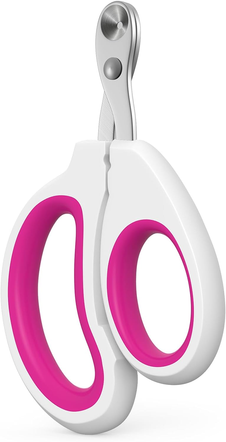 Cat Nail Clippers, Cat Claw Trimmers, Suitable for Small Animals Such as Cats, Birds, Hamsters, Rabbits, Hedgehogs, Ferrets, Chinchillas, Guinea Pigs,Etc. (Pink)