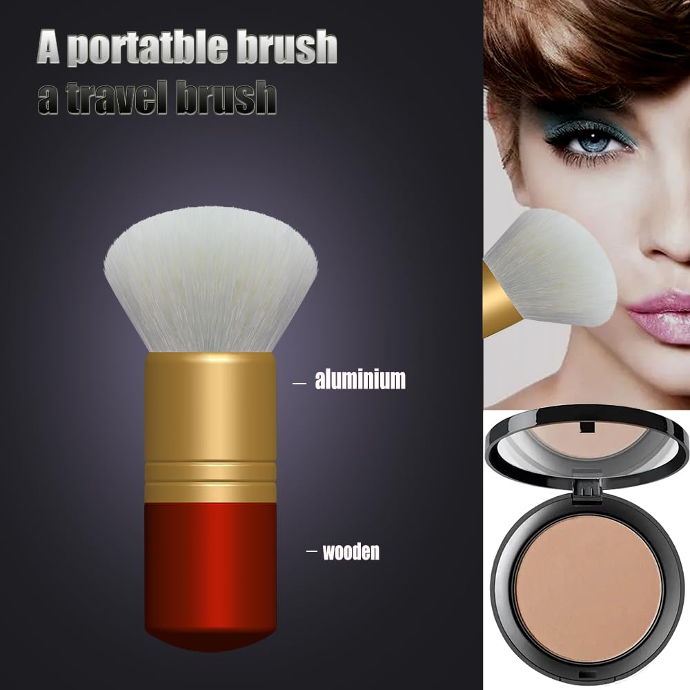 OYE A Set Of Goat Hair Makeup Brush Is More Than Just Goat Hair like Horse Hair makeup brushes and snythetic foundation brush with red handle and white goat hair as the best gift for birthday - Image 2
