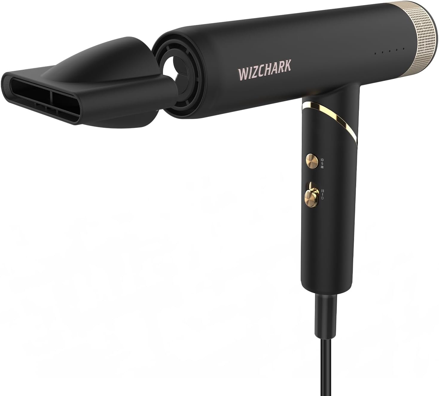 Professional Hair Dryer with Diffuser, Foldable Blow Dryer with Lightweight Design Compact Powerful & Fast Salon Hairdryer with High Speed Brushless Motor, Travel Hair Dryer Women Men (Black) - Image 9