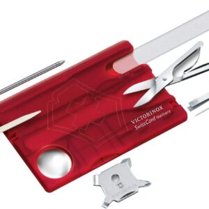 Victorinox SwissCard Nailcare 13 Function Multitool, Ruby