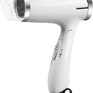 Travel Hair Dryer 1200W Folding Handle Lightweight Blow Dryer,Smart Portable 3 Heat Settings Professional Compact Hair Dryer,Fast Drying for Women