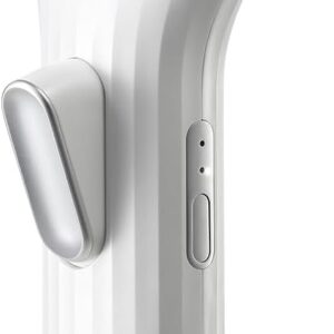 Heated Eyelash Curler Professional - Eye Lashes Curler with Innovative Heating Silicone, Electric Eyelashes Curler with 600mAh Rechargeable Battery EC4001 (White)