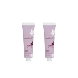 Capri Blue Moisturizing Hand Creams Travel Size – Flora Edit Collection – Nourishing Hand Creams for Dry Cracked Hands with Jojoba Oil & Shea Butter – Skin Care (Havana Vanilla 3, oz pack of 2)