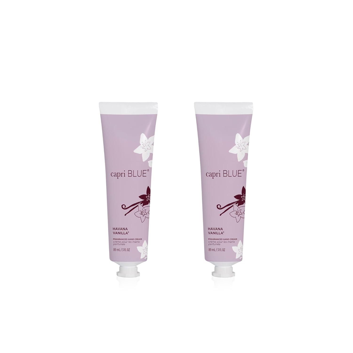 Capri Blue Moisturizing Hand Creams Travel Size – Flora Edit Collection – Nourishing Hand Creams for Dry Cracked Hands with Jojoba Oil & Shea Butter – Skin Care (Havana Vanilla 3, oz pack of 2)