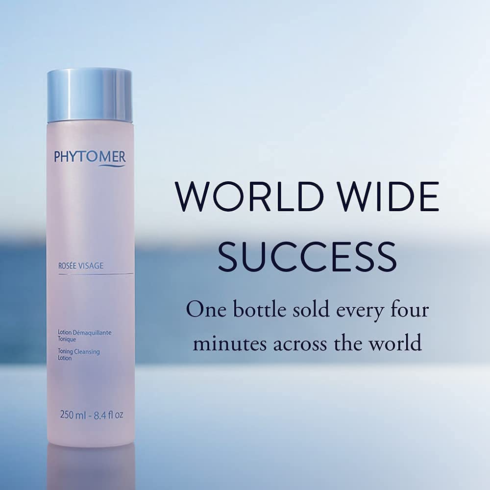 PHYTOMER Rosee Visage Toning Cleansing Lotion | All in One Cleanser, Makeup Remover & Toner for Face | Alcohol-Free | Safe, Natural Ingredients | 8.4 Fl Oz - Image 4