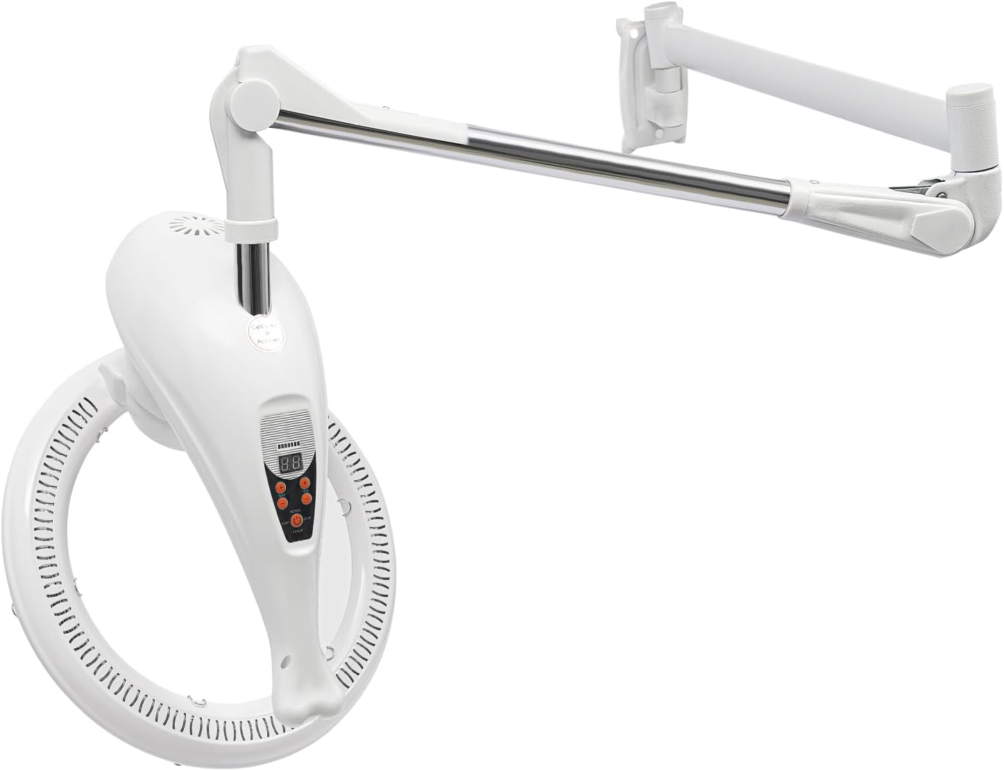 Professional Hair Heat Lamp for Salon, 104-140℉ Wall Mount Rotating Dryer Machine, White - Image 8