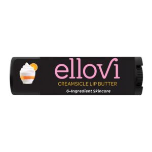Natural Lip Butter Lip Balm - Creamsicle - Pure Enough to Eat - Made With Just 6 Vegan Ingredients - 100% Natural & Organic Moisturizing Lip Care for All Day Hydration (Single)