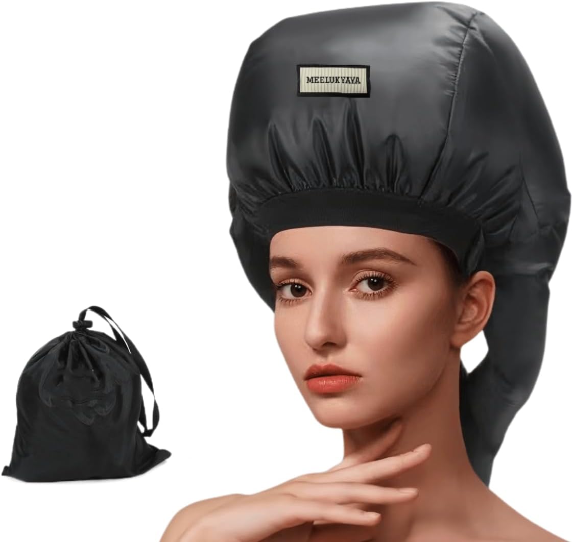 Bonnet Hair Dryer for Curly Hair,Upgraded Double Tubes Even Heat Distribution,Hairstyling Dryer Cap for Women,Diffuser Cap for Curls Hair Portable, Deep Conditioning for All Hairstyles at Home