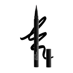 wet n wild Mega Last Breakup Proof Liquid Eyeliner - Ultra-Fine Brush, Waterproof, 16-Hour Long-Lasting Wear- Cruelty-Free & Vegan - Black