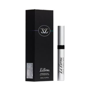 LiBrow Purified Eyebrow Physician-Formulated Serum for Fuller & Thicker Looking Eyebrows | Natural Eyebrow Enhancer Safe for Sensitive Skin | 90-Day Supply (3ml)