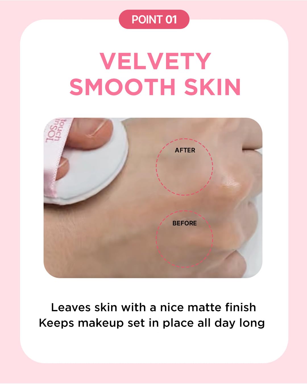 TOUCH IN SOL No Poreblem Mineral Powder - Translucent, Lightweight Loose Setting Powder for Flawless Matte Finish - Oil Control, Pore Primer, Blurs Imperfections & Fine Lines - Face & Greasy Hair Use - Image 4