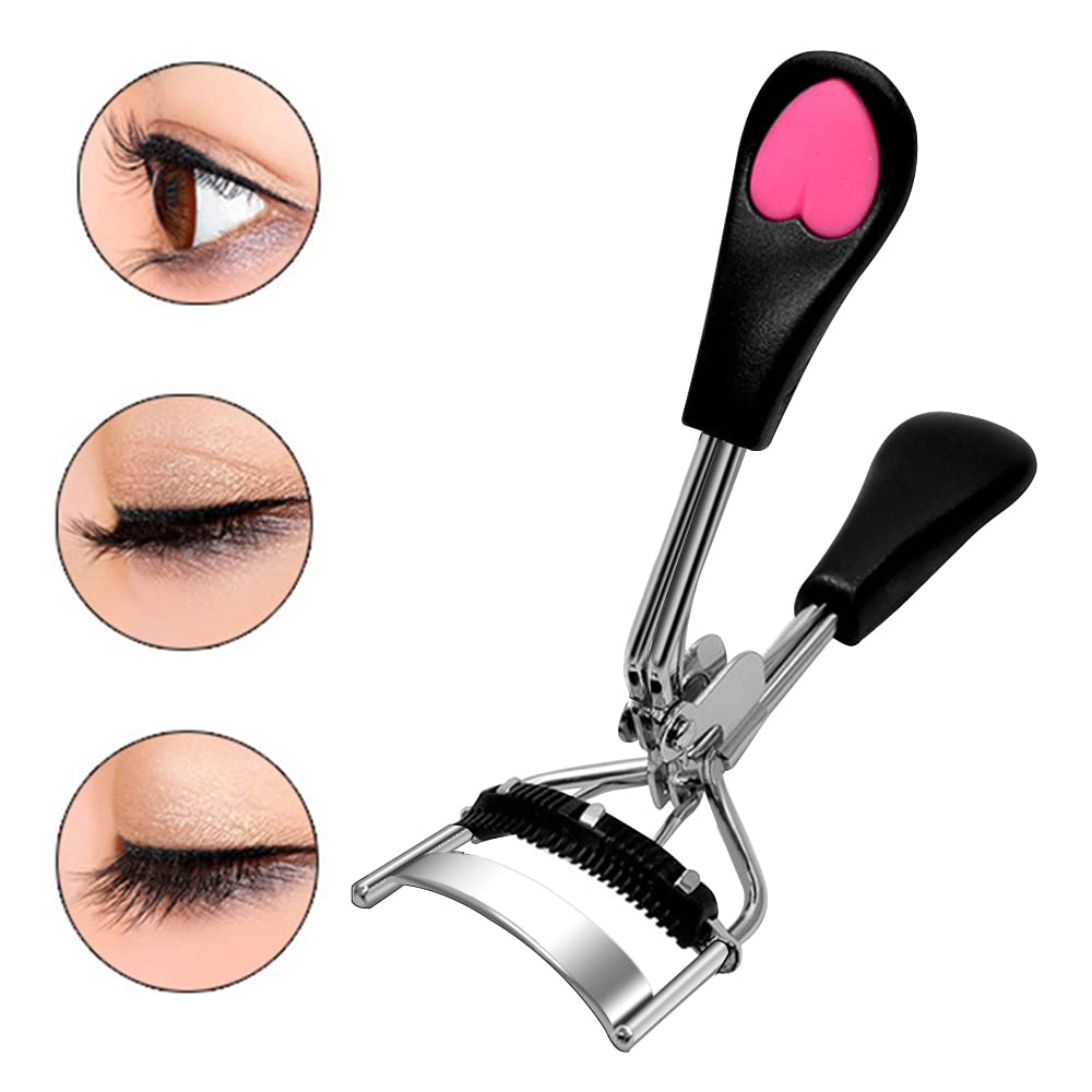 Pinkiou Eyelash Curlers with Comb and Eeylash Separator Set Professional Lash Curler with Built-in Comb Ergonomic Heart-Shaped Handle and Eyelash Comb Tool for Daily Makeup - Image 2