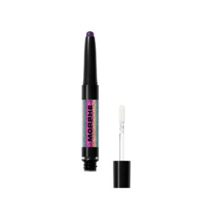 Morphe Mixed Signals Dual-Ended Eyeshadow Stick - Cream Eyeshadow Pigment & Chrome Liquid Flakes for Bold, Layered Eye Makeup Looks - Committed/Conflicted (0.96 oz)