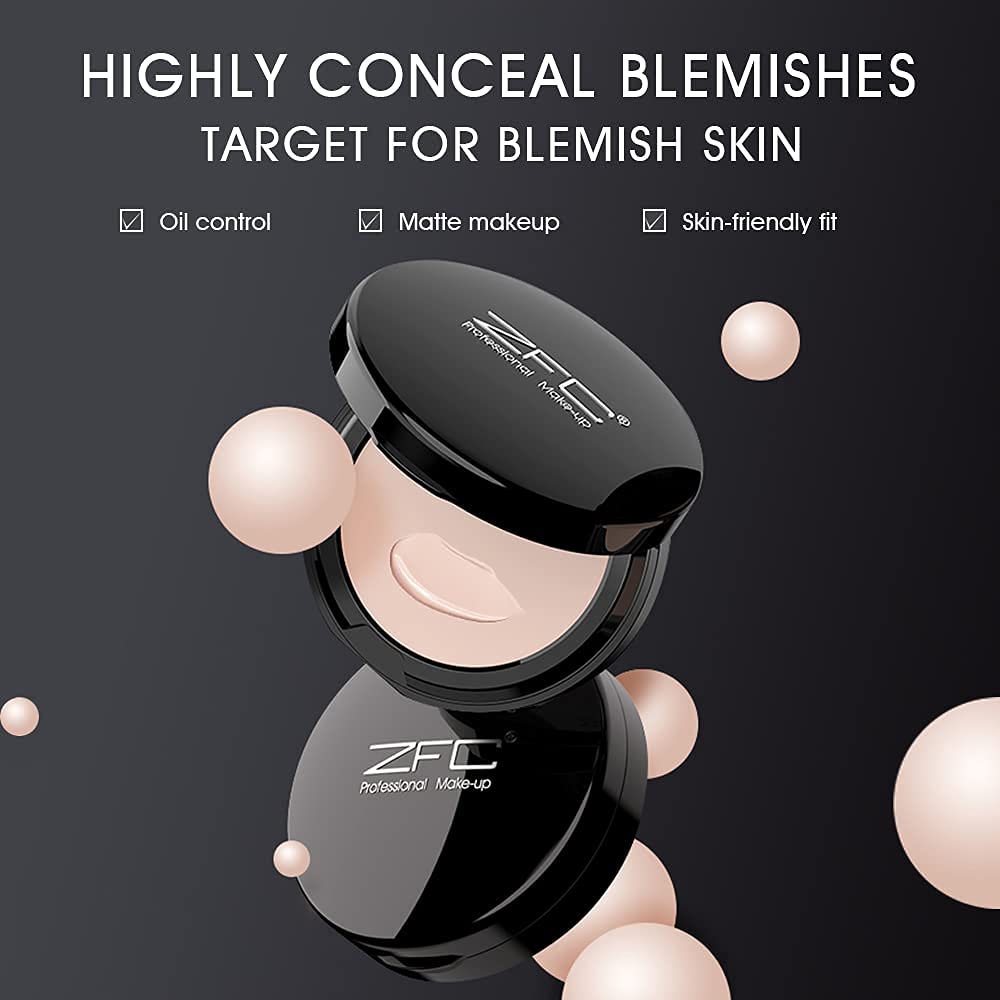 Foundation Makeup Concealer, Medium-to-Full Coverage Foundation Cream, Long Lasting Waterproof Up to 12HR Hybrid Setting Powder - Image 7