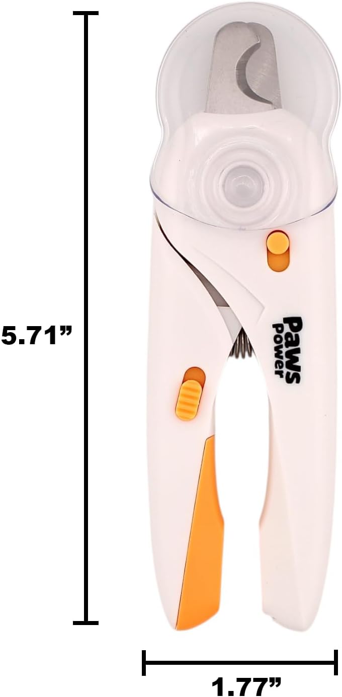 Cat Nail Clipper & Small Dog Nail Clippers with LED Light - Illuminates Nails & Bloodline for Safe, Easy Trimming - Extra Sharp, Avoid Over-Cutting - Essential Cat Supplies, White - Image 6