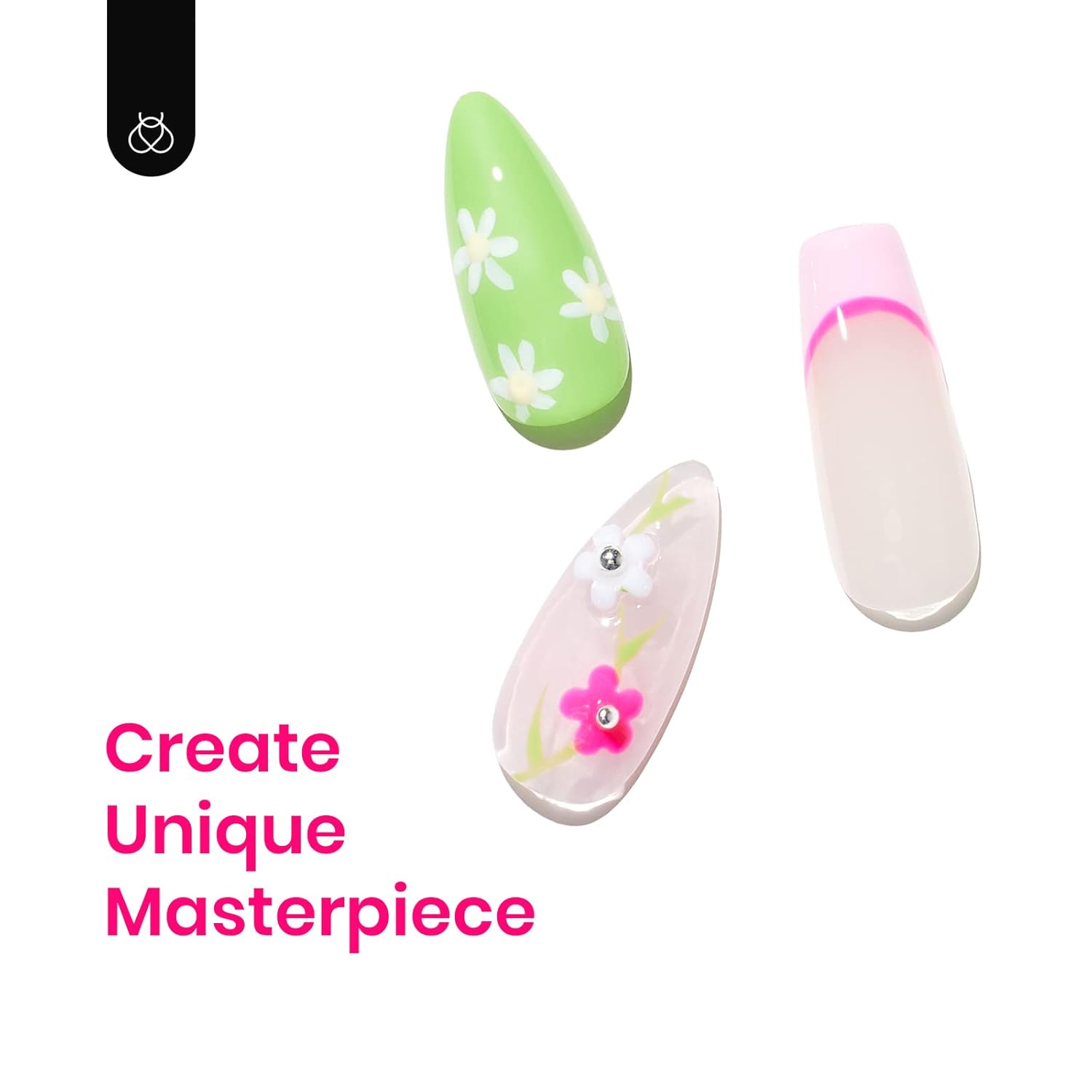beetles Summer Gel Polish Nail Set 36 Colors Floral Rhapsody Collection Pastel Bright Girly Sparkle Glitter Polish with 3Pcs Base Matte & Glossy Top Soak off Uv Lamp All Seasons Gifts for Her - Image 6