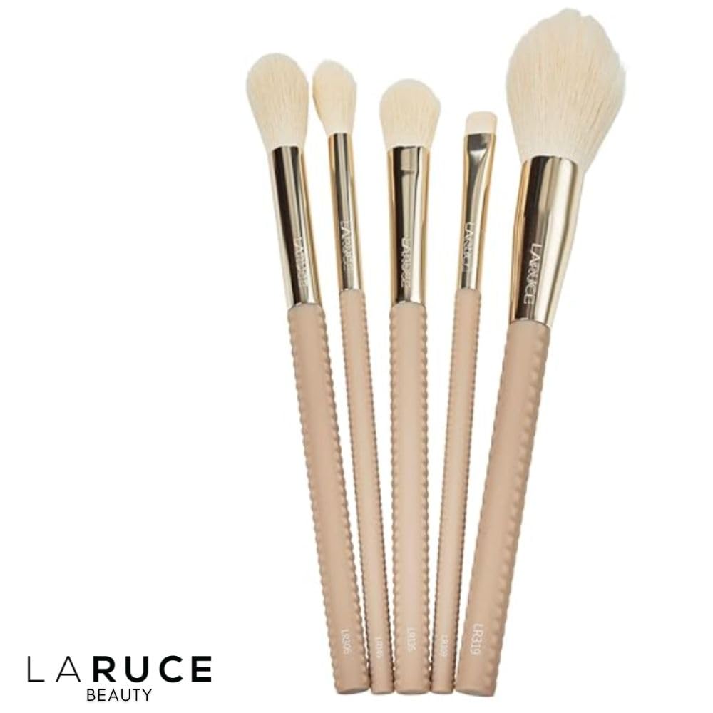 Laruce Beauty Makeup Brush Set – Set of 5 Premium Vegan Brushes for Full Face, Professional Makeup Brushes for Blush, Bronzer, Concealer, Eyeshadow, and Powder (5 pcs) - Image 5
